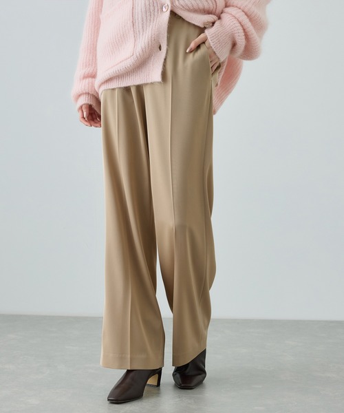 ROPE'（ロペ） パンツ センタープレスパンツ(トリアセテートツイル