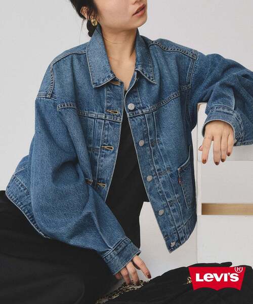 SLOBE IENA Levi's EX BOYFRIEND 　 Ｇジャン Levi's デニムジャケット gジャン Levi's/リーバイス SLOBE別注