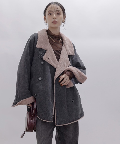 Eimee Law（エイミーロウ） コート アウター デニムボア スタンド