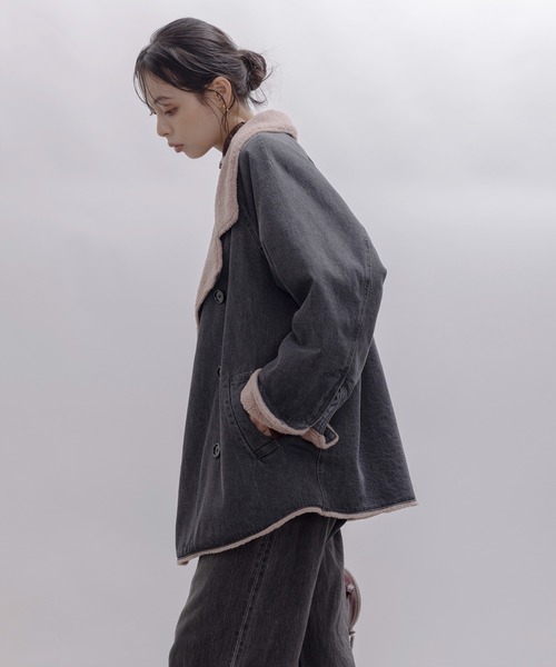 Eimee Law（エイミーロウ） コート アウター デニムボア スタンド