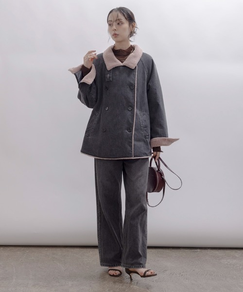 Eimee Law（エイミーロウ） コート アウター デニムボア スタンド