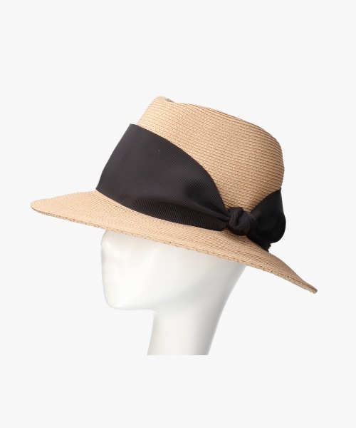 「Athena New York」 ストローハット 57cm ブラック レディースの画像