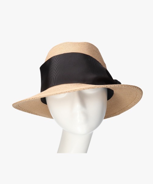 「Athena New York」 ストローハット 57cm ブラック レディースの画像