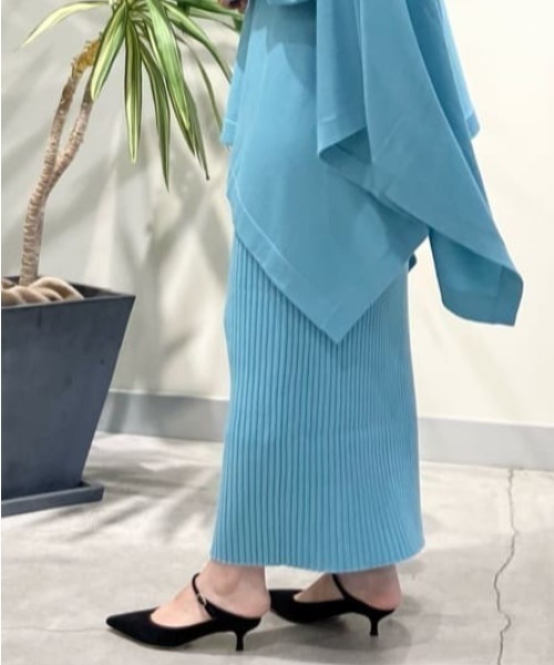 ilmlLE PHIL ルフィル　 スカート　ロングスカート　レディース LE PHIL（ル フィル） スカート ワイドリブニットスカート : ZOZOTOWN