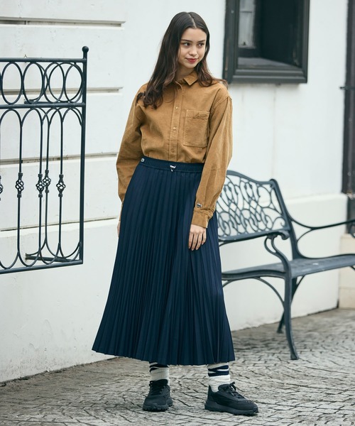 ラコステ（LACOSTE）/変形プリーツAラインスカート LACOSTE（ラコステ） スカート 変形プリーツAラインスカート