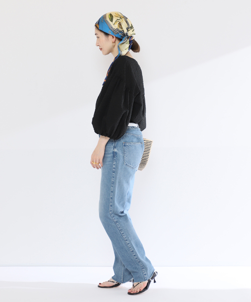 「VERMEIL par iena」 7分袖ブラウス FREE ブラック レディース_画像3