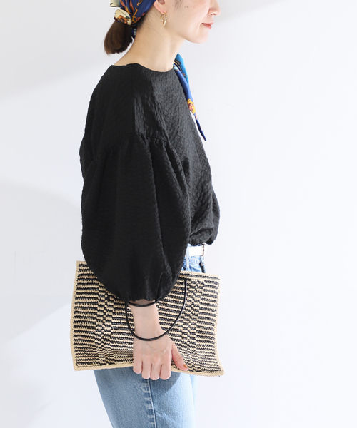 「VERMEIL par iena」 7分袖ブラウス FREE ブラック レディース_画像6