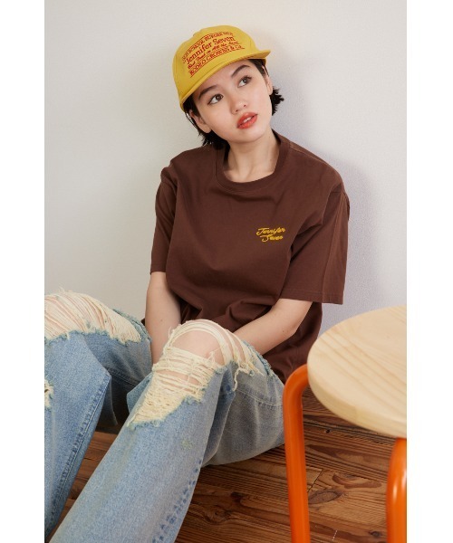 「RODEO CROWNS WIDE BOWL」 半袖Tシャツ MEDIUM ブラウン レディース_画像7