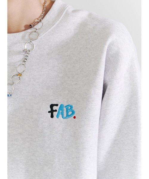 「PAMEO POSE」 スウェットカットソー LONG ブラック レディース_画像2