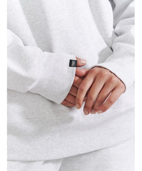 「PAMEO POSE」 スウェットカットソー LONG ブラック レディース_画像3