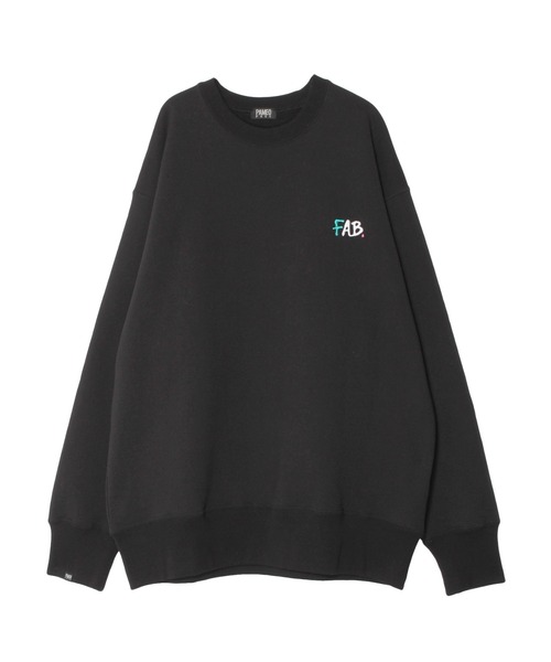 「PAMEO POSE」 スウェットカットソー LONG ブラック レディース_画像8