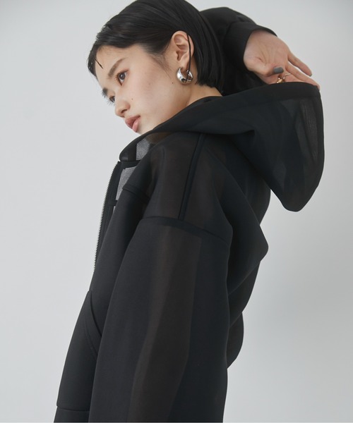 「ANGIE」 スウェットカットソー FREE グレイッシュブルー レディース_画像3