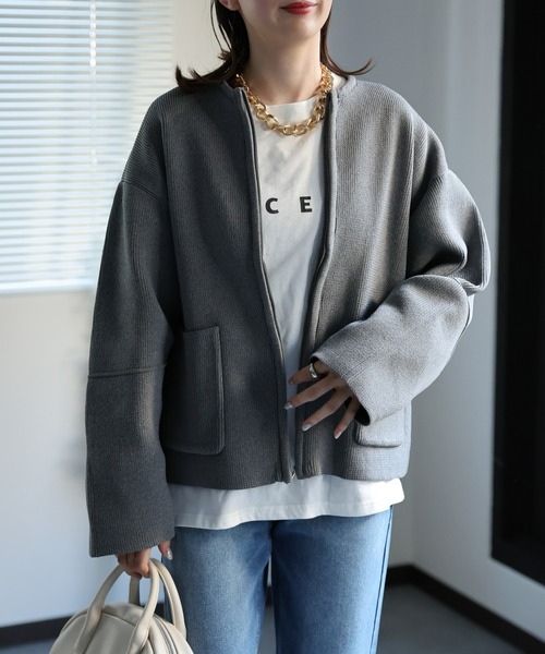 sakishimatokyo ニットカーディガン FREE アイボリー レディース