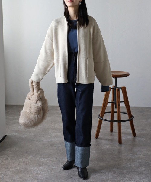 sakishimatokyo ニットカーディガン FREE アイボリー レディース