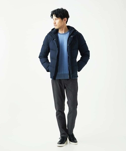 MK MICHEL KLEIN HOMME セーター ニット 「クルーネック/洗濯機で