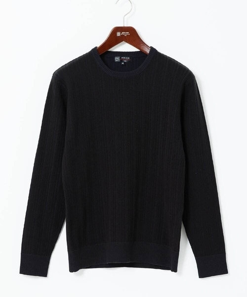 MK MICHEL KLEIN HOMME セーター ニット 「クルーネック/洗濯機で
