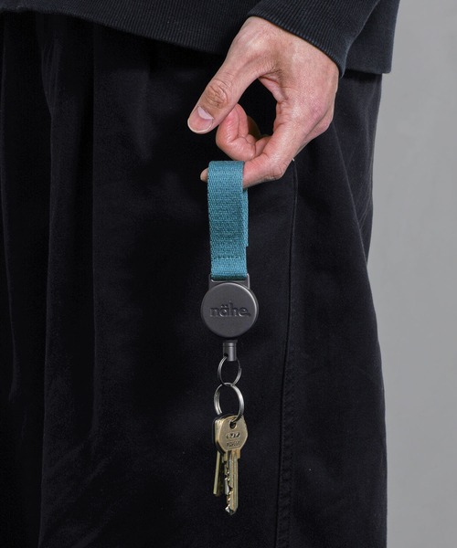 nahe キーホルダー ネーエ エクステンションキーリング リール付き