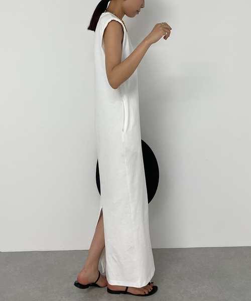 「LOUNGEDRESS」 ノースリーブワンピース FREE ブラック レディース_画像5