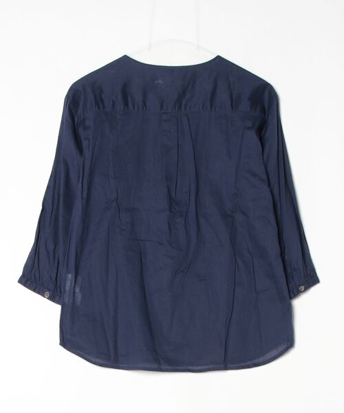 「theory luxe」 7分袖ブラウス 38 ネイビー レディース_画像2