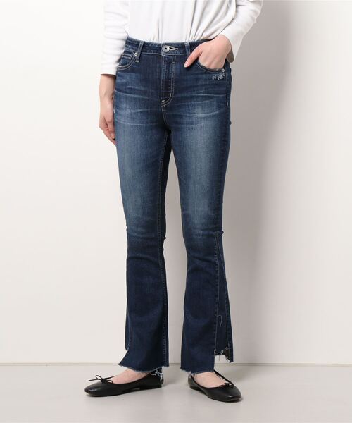 GYDA（ジェイダ） ブーツカットデニムパンツ MEDIUM ブルー レディース