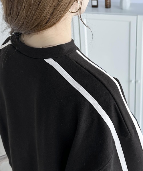 「mily bilet」 スウェットカットソー LARGE オートミール レディース_画像8