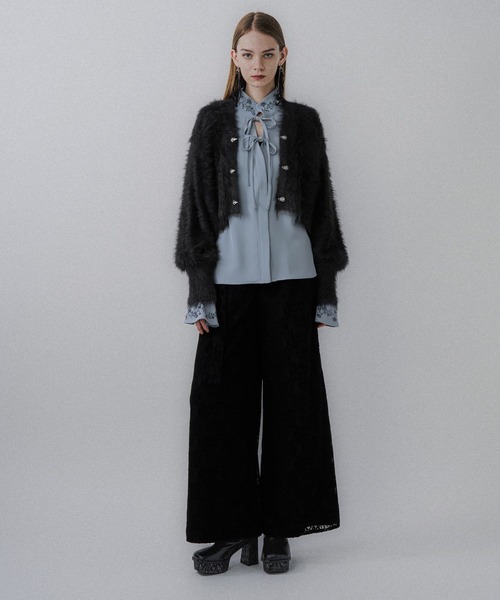 HARE（ハレ） カーディガン シャギーチャイナニットカーディガン(HARE