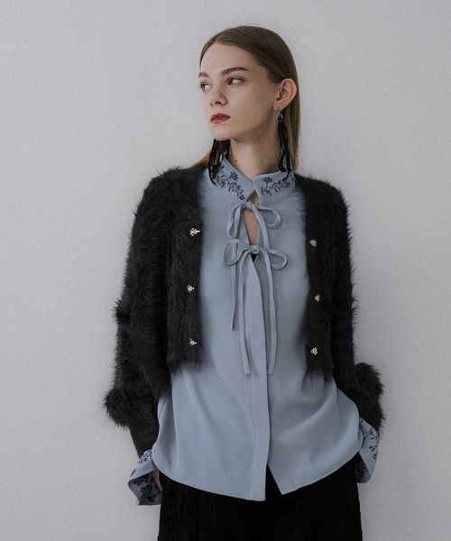 HARE（ハレ） カーディガン シャギーチャイナニットカーディガン(HARE