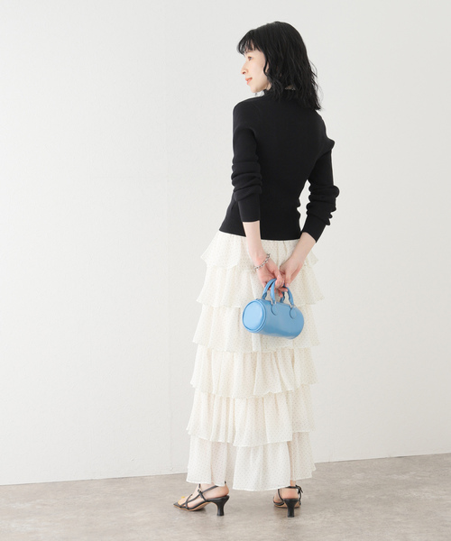 「U by SPICK&SPAN」 ニットカーディガン FREE ブラック レディース_画像8