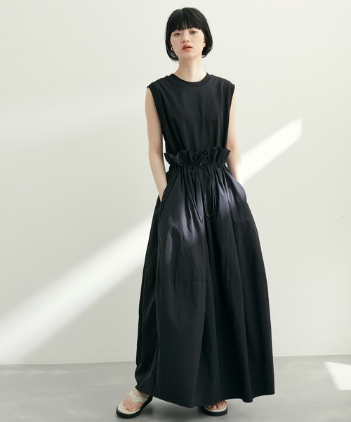 ADAM ET ROPE'（アダムエロペ） ドッキングワンピース FREE ブラック