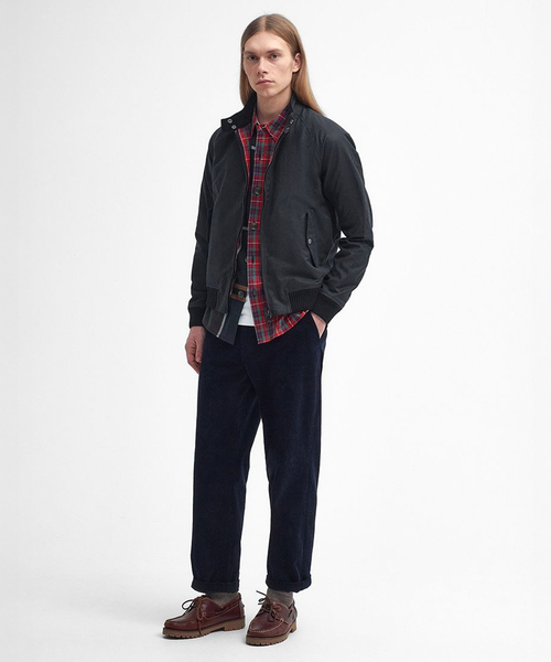 ジャケット・アウター Barbour 限定！バブアーライダースジャケットS/NEWBAKERBARBOURブラウン