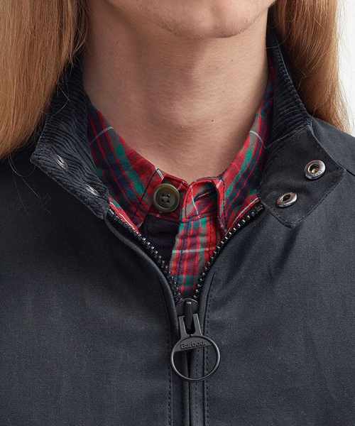 コート ジャケット Barbour × BARACUTA Portonワックス ジャケット メンズの画像