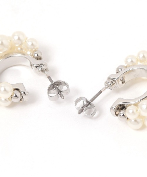 LAKOLE（ラコレ） ピアス クロスパールフープピアス / 622871