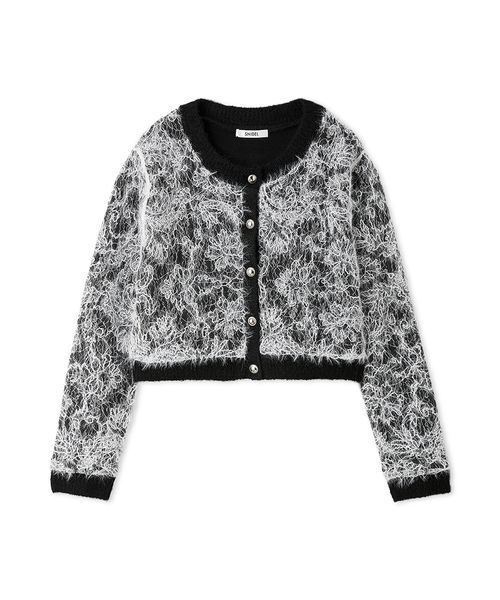 SNIDEL（スナイデル） カーディガン ストラクチャーレースニット