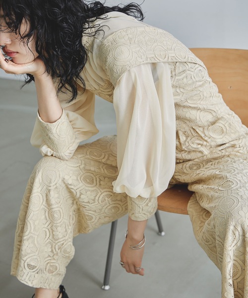 「niana」 パンツドレス M ダークカーキ レディース_画像9