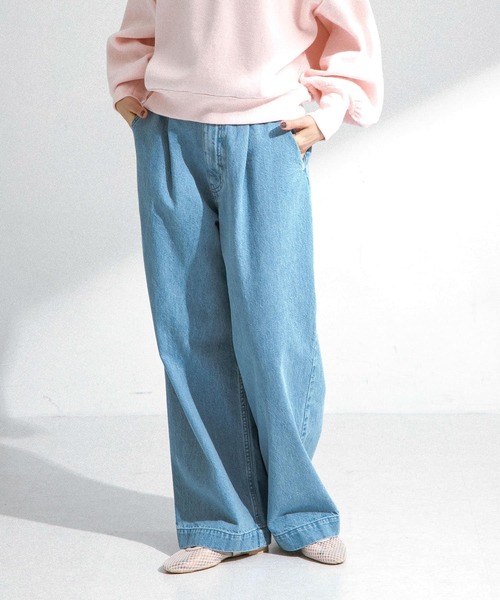 「URBAN RESEARCH Sonny Label」 デニムパンツ 38 ブルー レディース_画像3