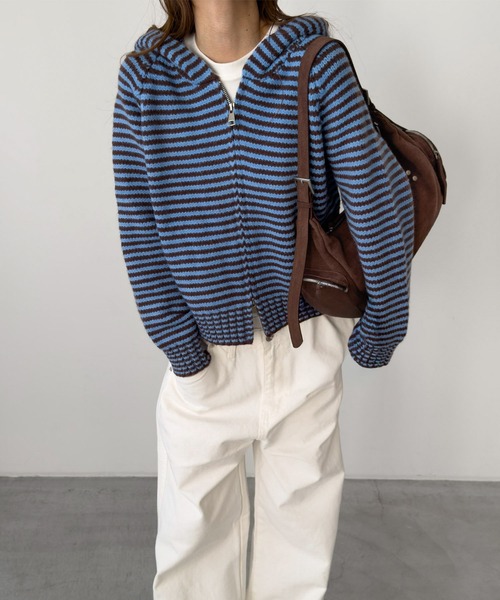 CANAL JEAN（キャナルジーン） ニット セーター Lakey Park ボーダー