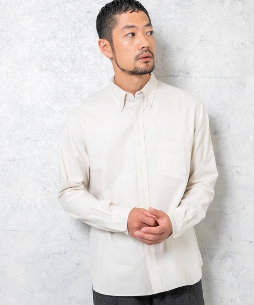 「URBAN RESEARCH ROSSO MEN」 長袖シャツ X-LARGE ボルドー メンズ_画像8