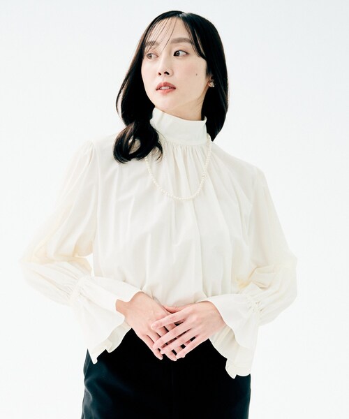 UNTITLED（アンタイトル） ブラウス シャツ 「UV機能/はっ水