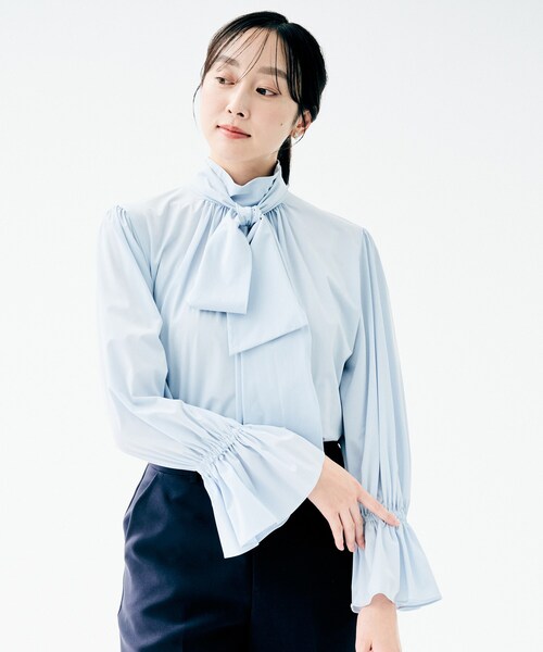 UNTITLED（アンタイトル） ブラウス シャツ 「UV機能/はっ水