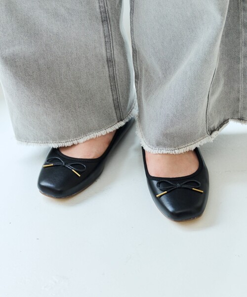 「FREAK'S STORE」 バレエシューズ 37 シルバー レディース_画像4