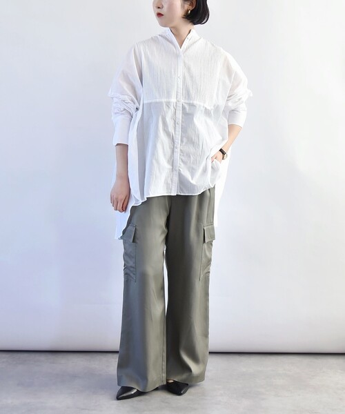 「quaranciel」 長袖ブラウス ONE SIZE ブラック レディース_画像2