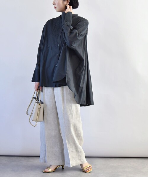 「quaranciel」 長袖ブラウス ONE SIZE ブラック レディース_画像8