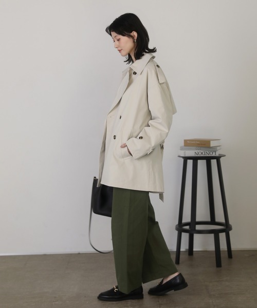 Liten トレンチコート shetila（シェティラ） トレンチコート コート ミリタリーツイル