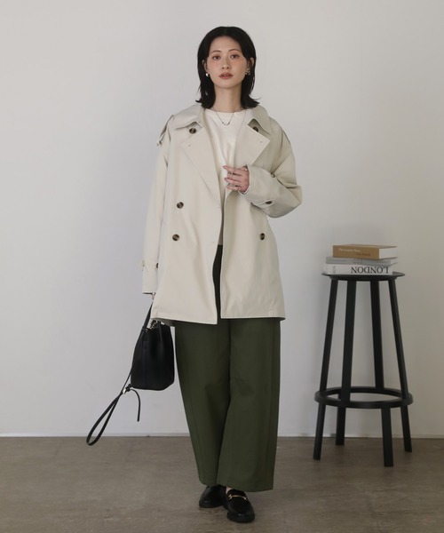 shetila（シェティラ） トレンチコート コート ミリタリーツイル