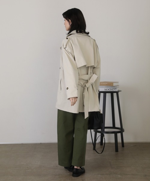 shetila（シェティラ） トレンチコート コート ミリタリーツイル