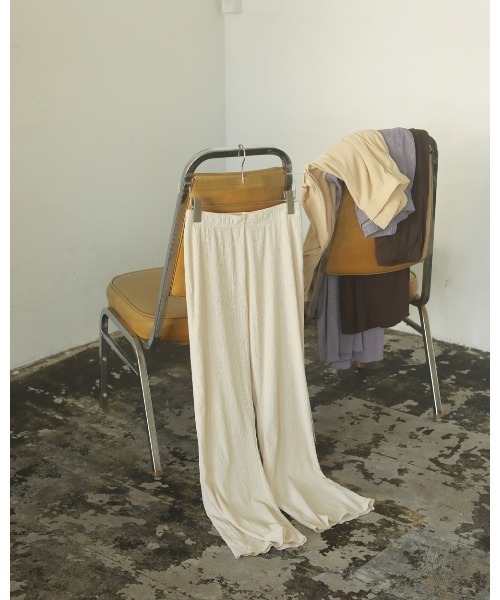 「TODAYFUL」 イージーパンツ 36inch クリーム レディース_画像2