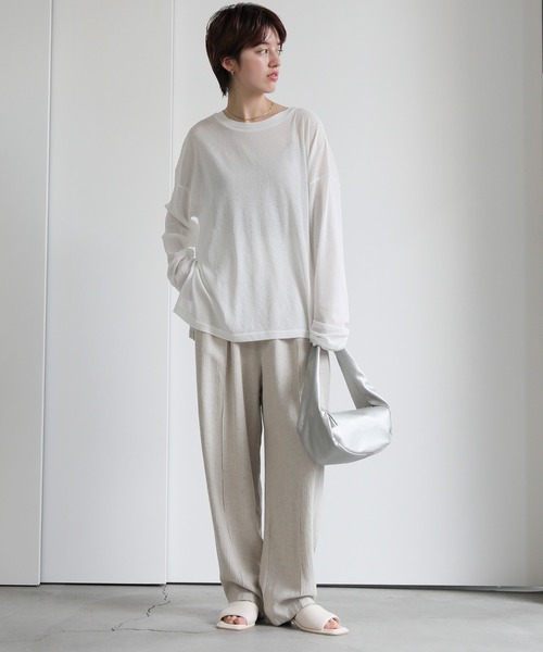 select MOCA（セレクトモカ） 長袖カットソー FREE サックスブルー