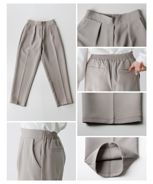 「Ehre style」 パンツスーツ (M～L) ベージュ レディース_画像8