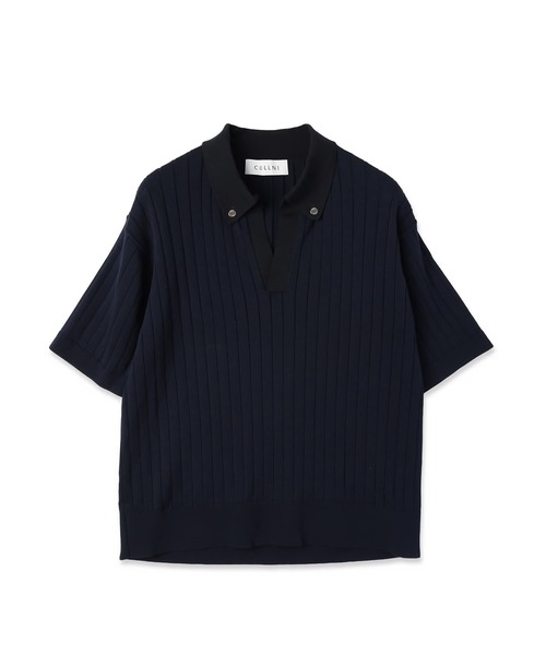 CULLNI（クルニ） セーター ニット Wide Rib Skipper Collar Short