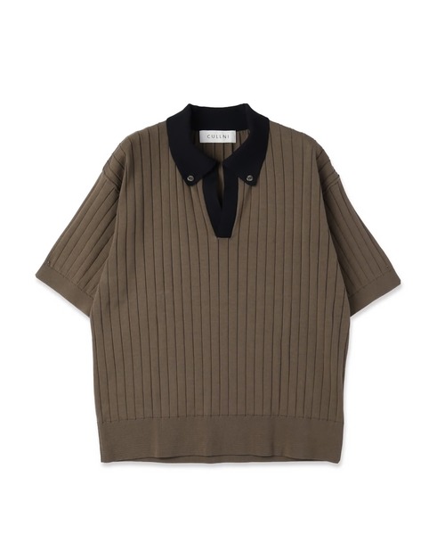 CULLNI〔クルニ〕ニットポロ CULLNI（クルニ） セーター ニット Wide Rib Skipper Collar Short
